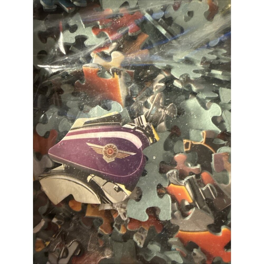 FX Schmid Harley Davidson Accelerate 1000 Piece Jigsaw Puzzle 40” x 30” - Picture 8 of 9